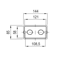 Doza Aparat, 4 Module Gw24404 - Montaj Sub Tencuiala  2