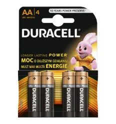 Baterie Duracell Alcalina R6/AA - 4 Bucati