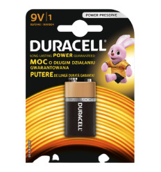 Baterie Duracell Alcalina 9V - 2 Bucati