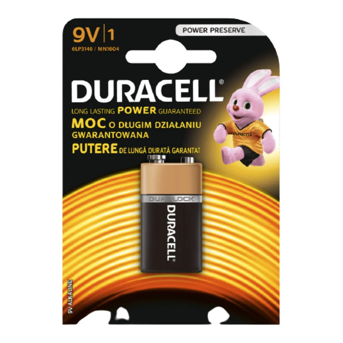 Baterie Duracell Alcalina 9V - 2 Bucati 1