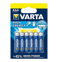 Baterie Varta Alcalina R3/AAA High Energy - 6 Bucati