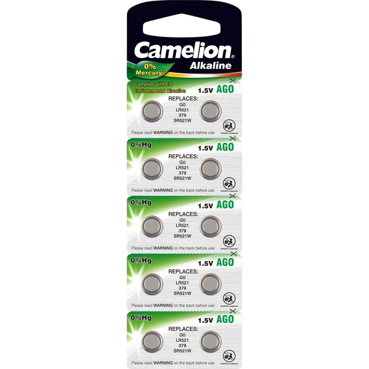 Baterie Camelion Alcalina AG0/LR63 - 10 Bucati  1
