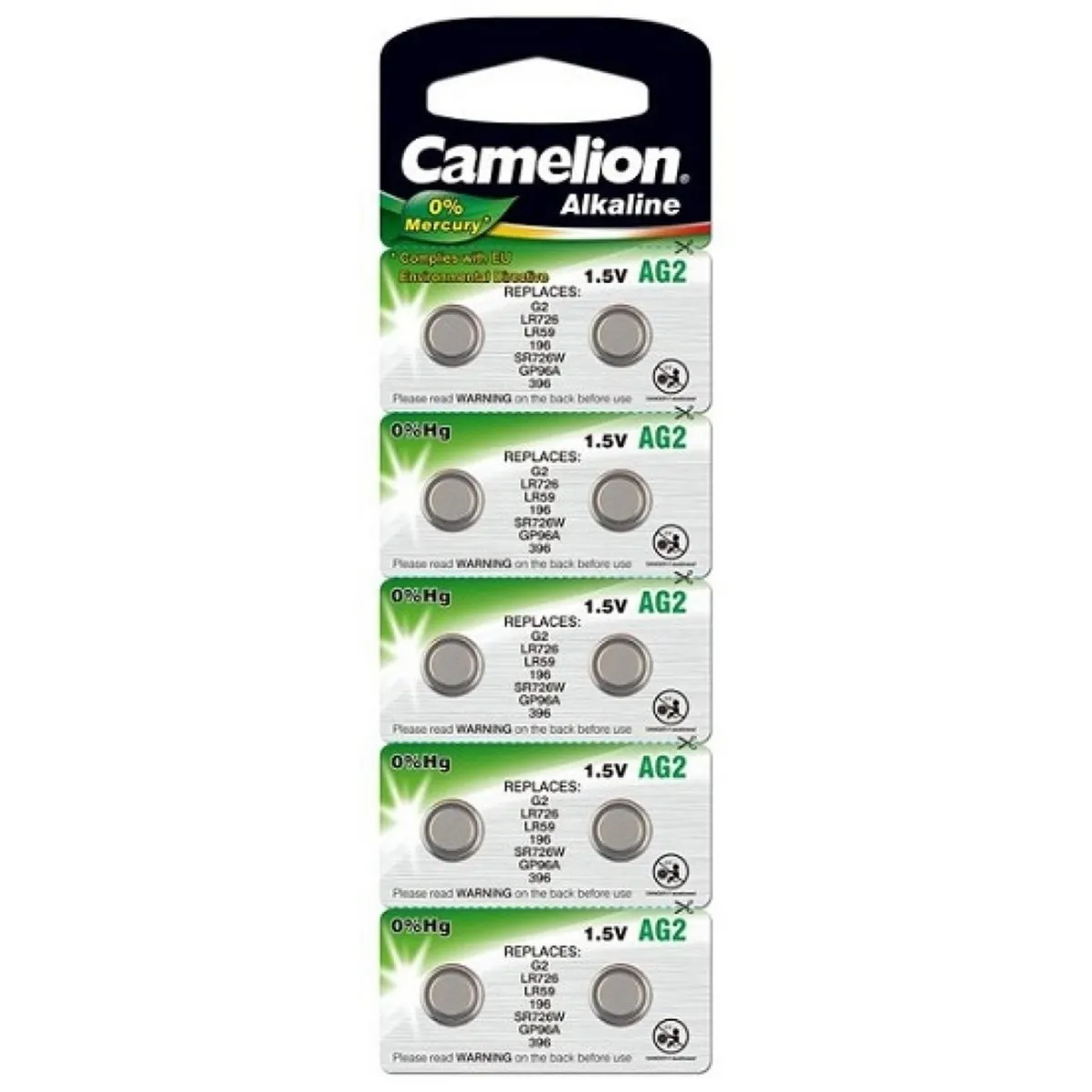 Baterie Camelion Alcalina AG2/LR726 - 10 Bucati 1