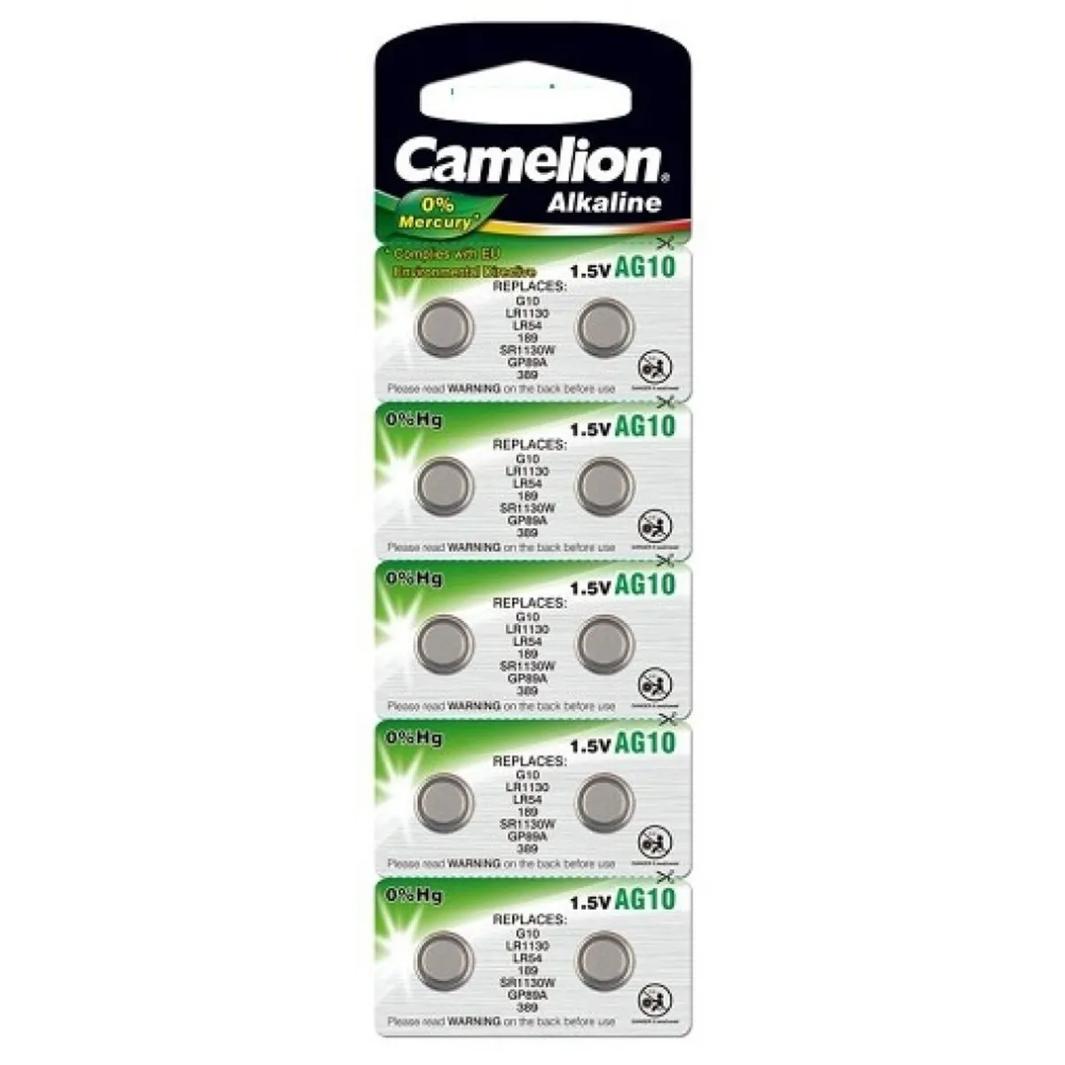 Baterie Camelion Alcalina AG10/LR1130 - 10 Bucati  1
