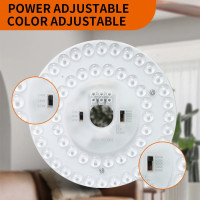 Modul Aplica LED Senzor Reglabil 12W/18W/24W 5CCT Alb Rece/Cald/Natural  2
