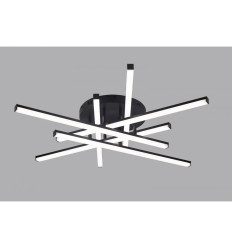 Lustra LED 88W 6 Brate Neagra Axis