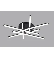 Lustra LED 88W 6 Brate Neagra Axis