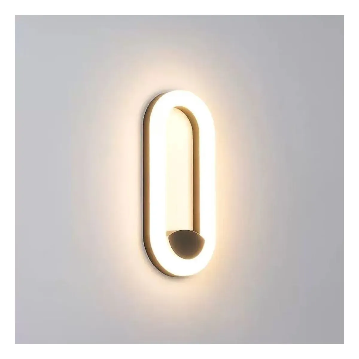 Aplica LED Perete Jade Ovala 12W 3000K Neagra  1