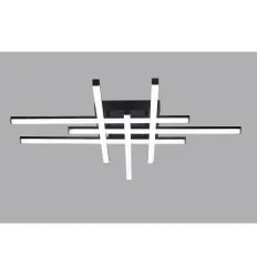 Lustra LED 90W 6 Brate Neagra Axis