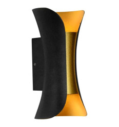Aplica LED Perete Maia 2x3W 3000K IP65 Neagra
