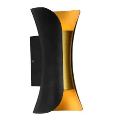 Aplica LED Perete Maia 2x3W 3000K IP65 Neagra