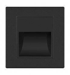 Spot LED Perete 1W Negru 3000K Lumina Calda