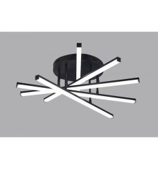 Lustra LED 6 Brate Neagra Axis 73W