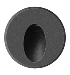 Spot LED Scara Negru 3W Rotund 3000K IP65