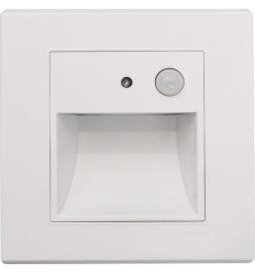 Spot LED Perete 1W Alb cu Senzor Lumina Calda