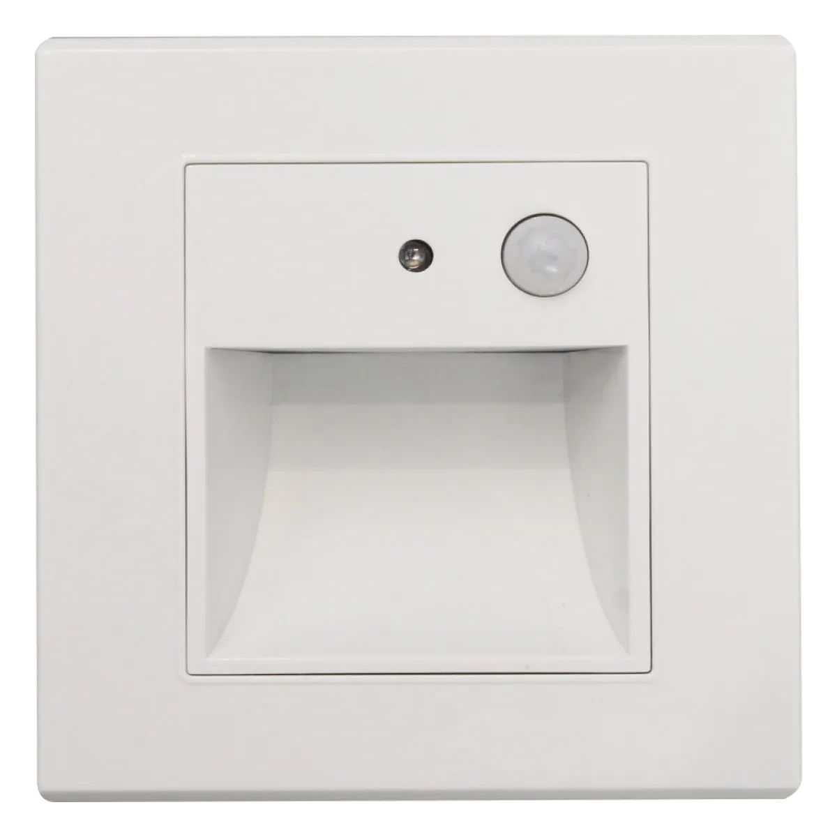 Spot LED Perete 1W Alb cu Senzor Lumina Calda