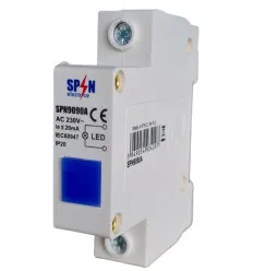 Lampa De Semnalizare Pe Sina Din Albastru 20ma 230V Fi22
