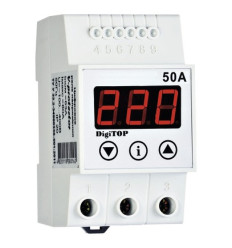 Digitop Releu Protectie Tensiune Pe Sina Din 50A Vp-50A 380155