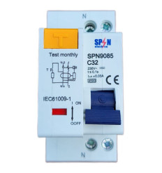 Siguranta Automata Diferentiala Rcbo 1p+n 32A 30ma