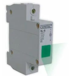 Lampa De Semnalizare Cu Montare Pe Sina Din, LED Verde - Mf0005-00526