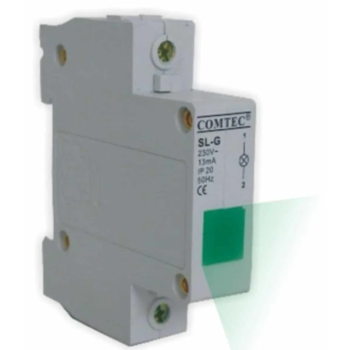 Lampa De Semnalizare Cu Montare Pe Sina Din, LED Verde - Mf0005-00526