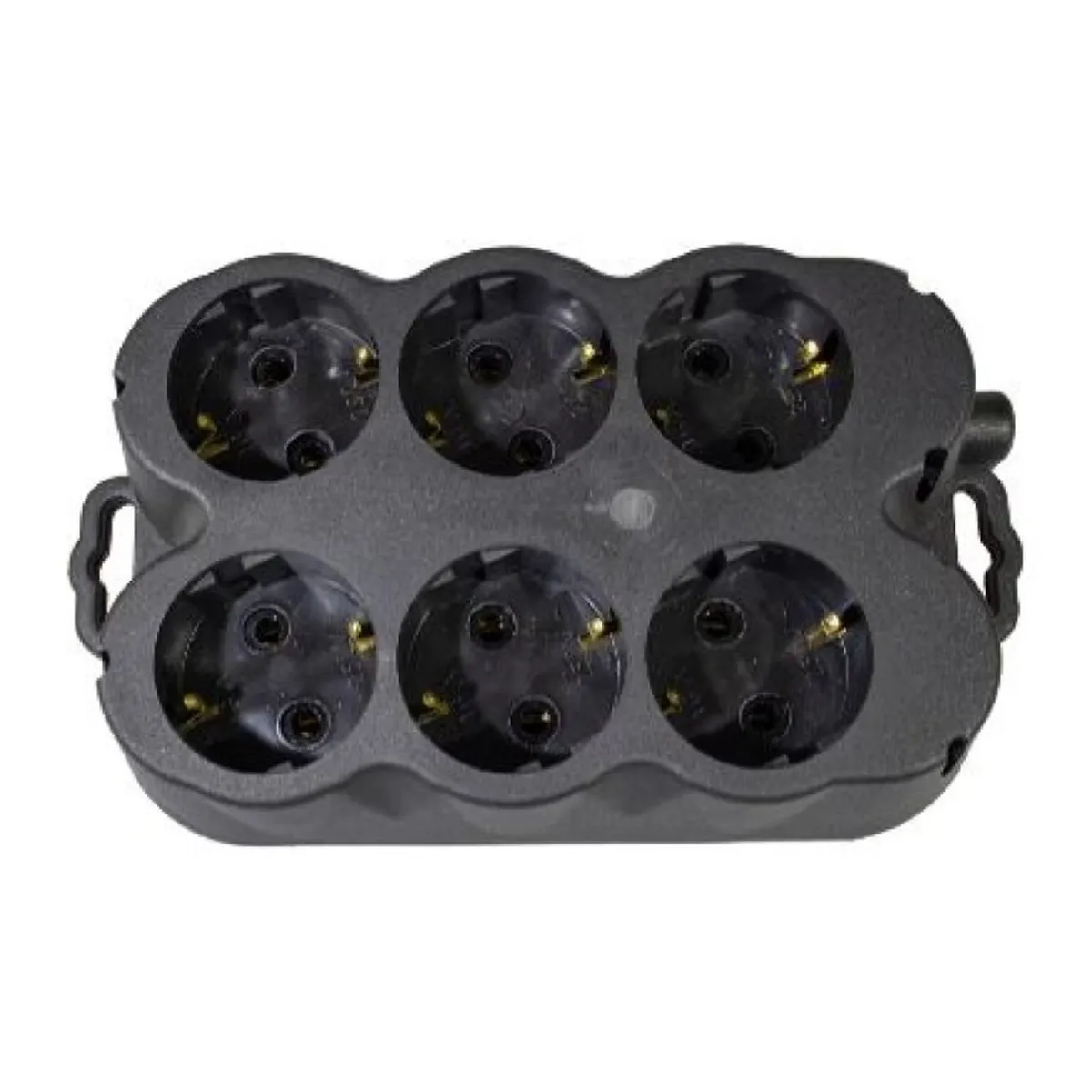 Cap Prelungitor Cauciuc Negru 16A 6P Atra