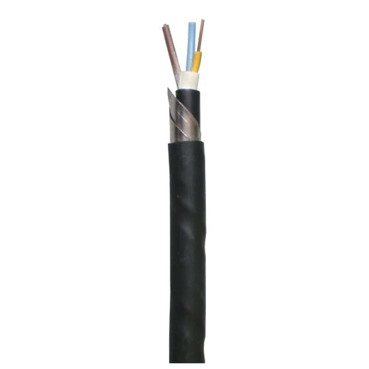 Cablu Electric Armat Cu Izolatie Pvc Cyaby 3x1.5mm - Rola 100m