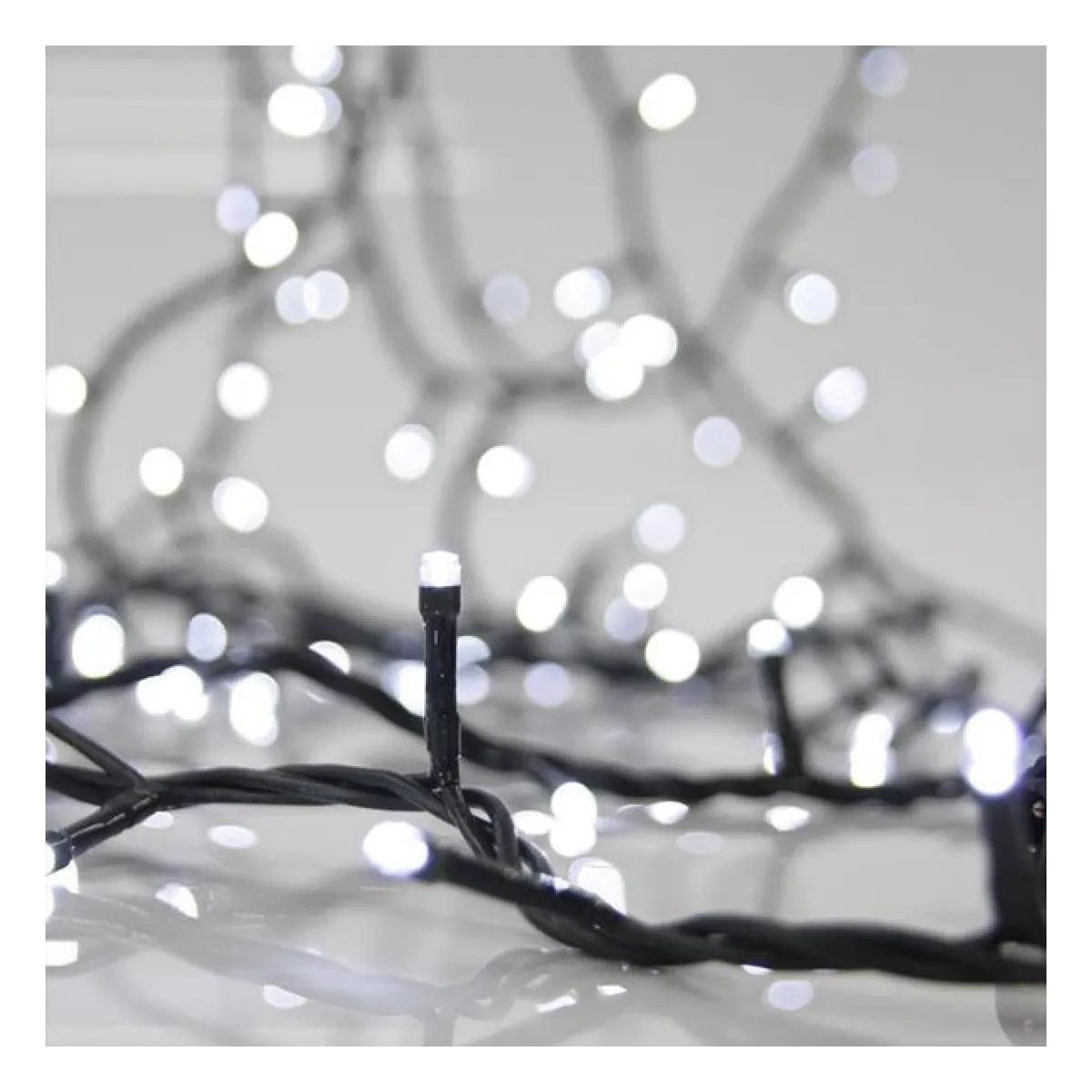 Ghirlanda 1200 LED, Fir Verde, Alb Rece, 5CM, Cablu 3m, IP44 1
