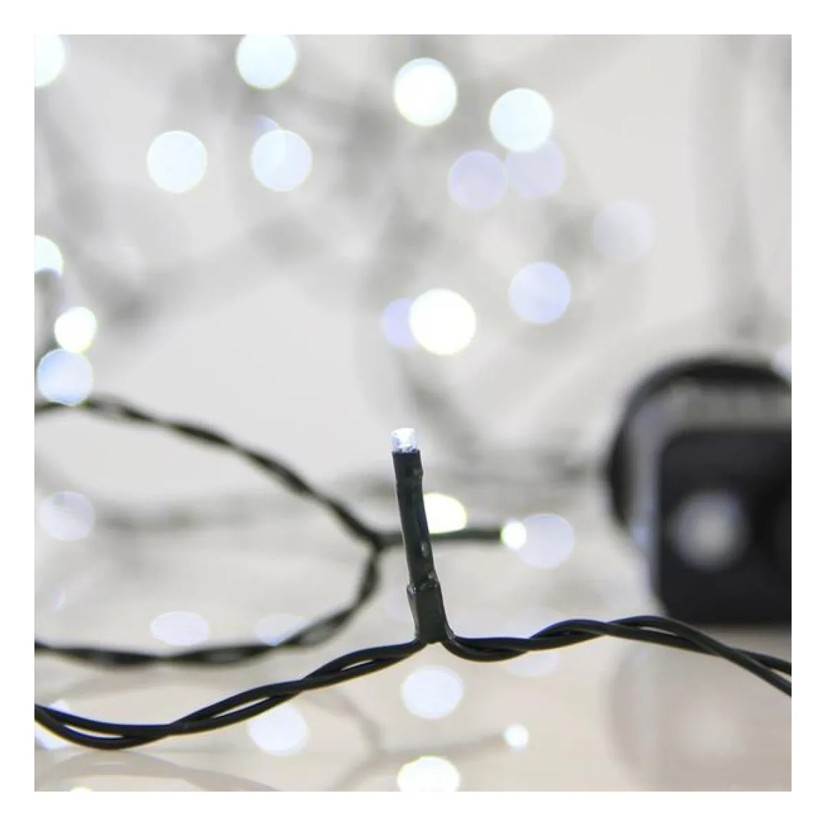 Ghirlanda 240 LED, 8 Functii, Fir Verde, Alb Rece, 5CM, Cablu 3m, IP44 1