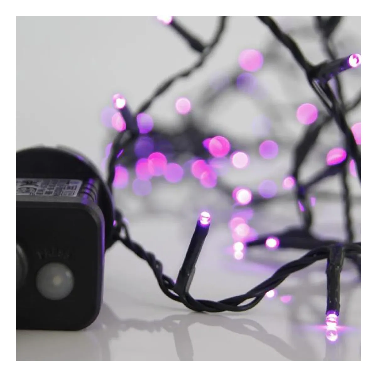 Ghirlanda 240 LED, 8 Functii, Cablu 3m, Fir Verde, LED Mov, 5cm, IP44 1