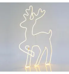 Cerb 5M Neon LED, 2 Cai, Alb Cald, 49x84cm, IP44