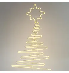 Brad 7M Neon LED, 2 Cai, Alb Cald, 108x52cm, IP44