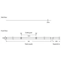 Banda LED COB 5M 12W 24V RGB IP44 PRO