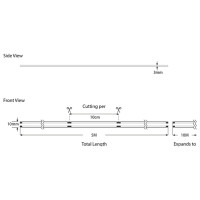 Banda LED COB 5M 15W 24V RGBW 6000K IP44 PRO