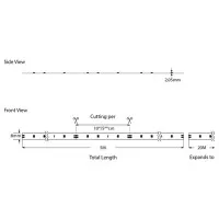 Banda LED SMD 5M 10W 24V 3000K IP20 PRO