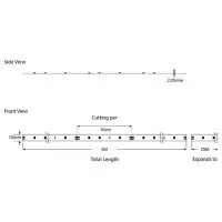 Banda LED SMD 5M 16W 24V RGBW 4000K IP20 PRO
