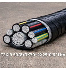 Cablu De Energie Complex T2xir 50 8+3x70+2x25 0.6 1kv