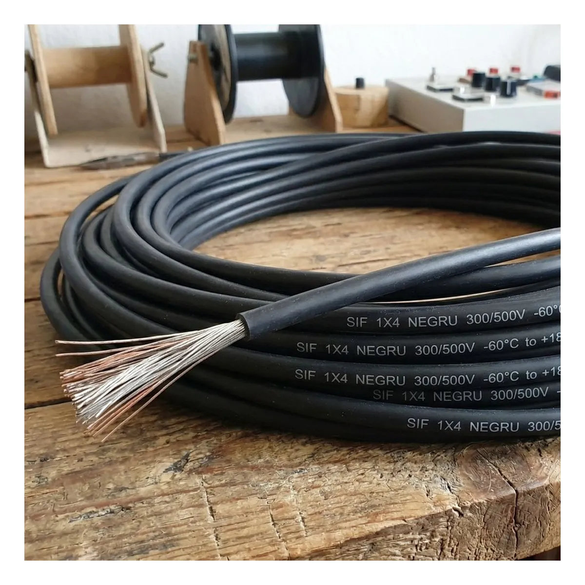 Cablu De Energie Flexibil Sif 1x4 Negru