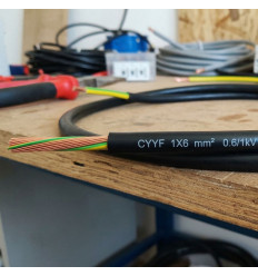 Cablu Electric De Energie Unipolar Fara Armatura Cyyf 1x6