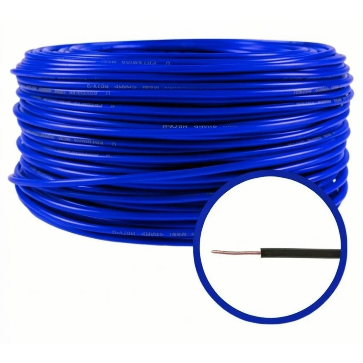 Cablu Electric Rigid Fy 0.75 Albastru (h05v-U)