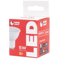 Bec LED spot 5W GU10 6400K Alb Rece - Homelight - vedere laterala