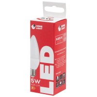 Bec LED lumanare 5W E27 6400K Alb Rece - Homelight - vedere laterala