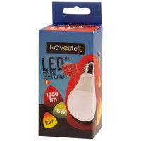 Bec LED A60 15W E27 4000K Alb Neutru - Novelite - vedere laterala