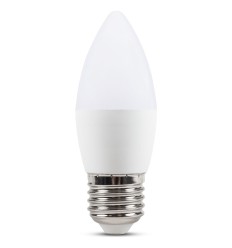 Bec LED lumanare 5W E27 6400K Alb Rece - Novelite