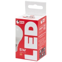 Bec LED sferic 5W E14 6400K Alb Rece - Homelight - vedere laterala