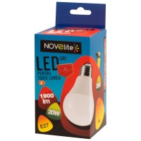 Bec LED A60 20W E27 6400K Alb Rece - Novelite - vedere laterala