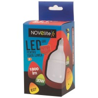 Bec LED T80 20W E27 6400K Alb Rece - Novelite - vedere laterala
