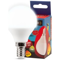 Bec LED sferic 5W E14 6400K Alb Rece - Novelite - detaliu