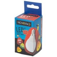 Bec LED Sferic 7W E14 6400K Alb Rece - Novelite  3
