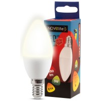 Bec LED lumanare 5W E14 3000K Alb Cald - Novelite - detaliu